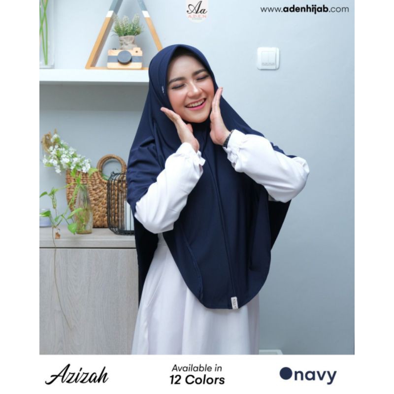 READY DAILY BERGO AZIZAH By ADEN HIJAB - JERSEY VALENCY KOREA