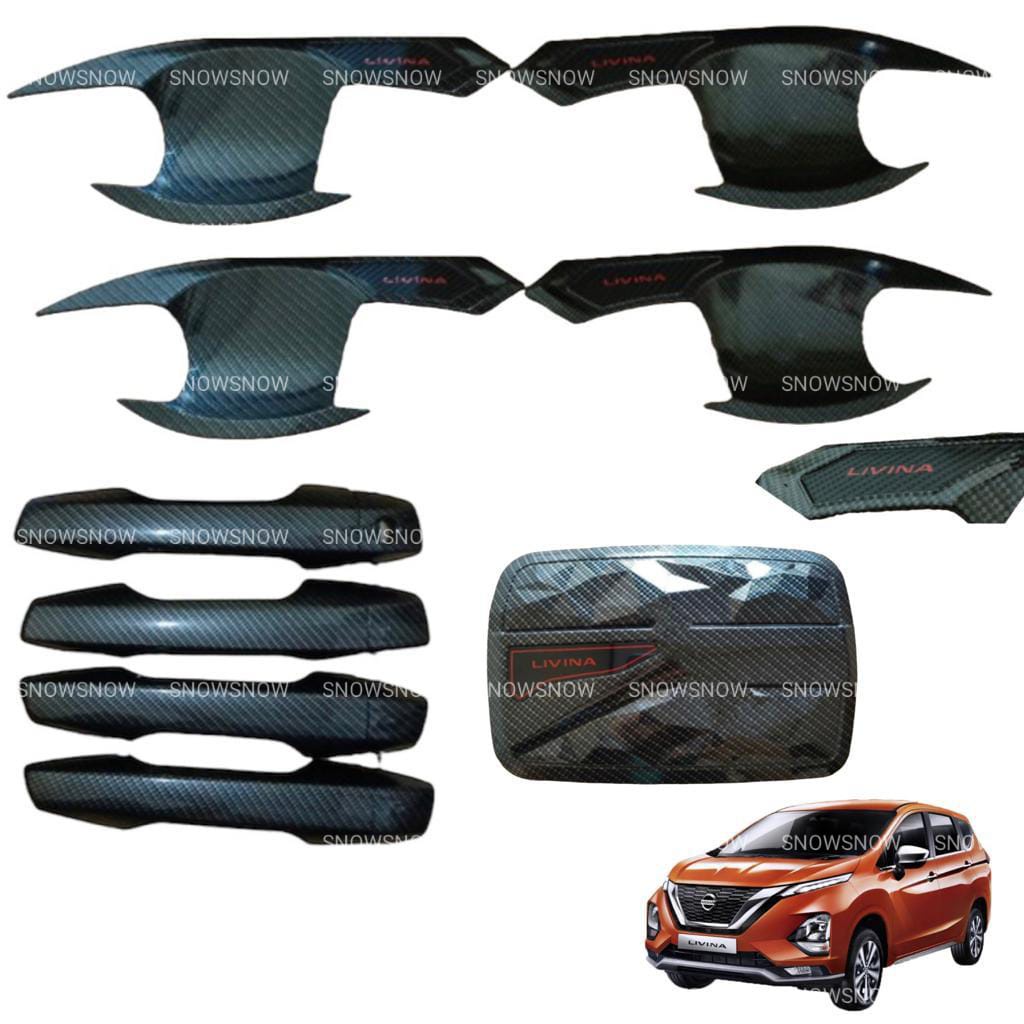 Paket Outer Handle Tank Cover Livina 2019 2021 2022 Activo Carbon