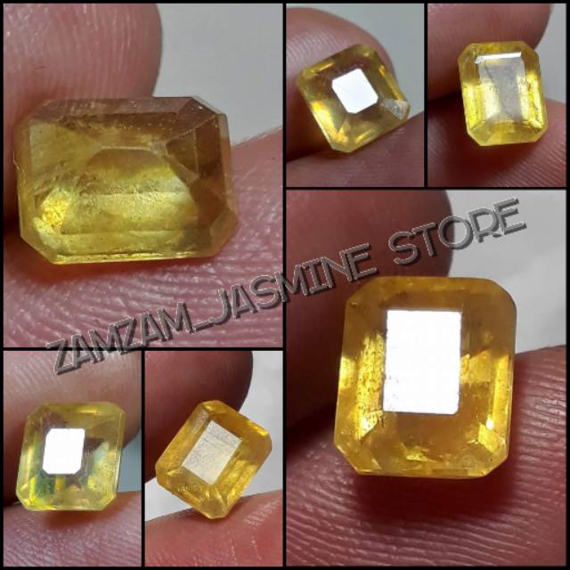 PROMO NATURAL YELLOW SAPPHIRE MADAGASCAR OCTAGON HQ
