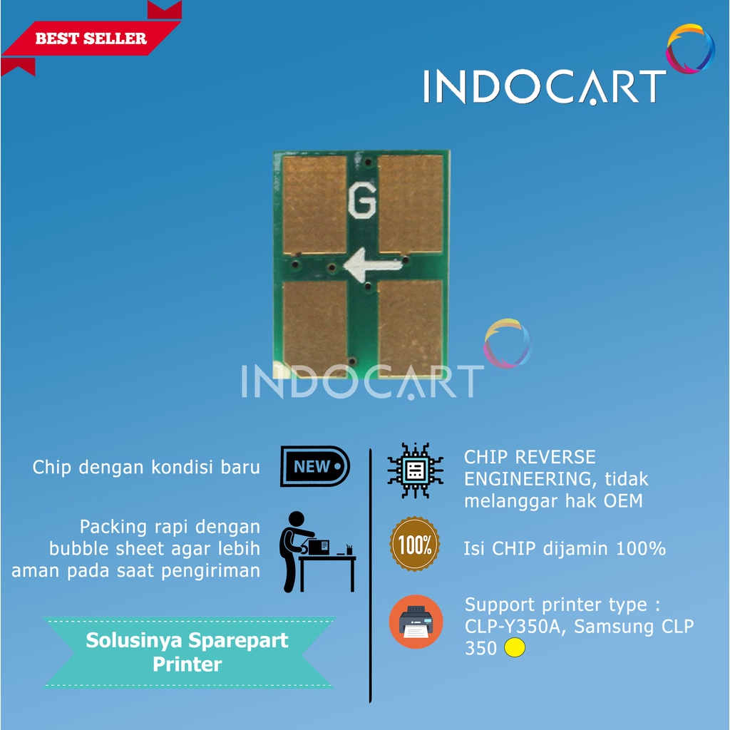 Chip CLP-K350A-C350A-M350A-Y350A-Samsung CLP 350 Toner