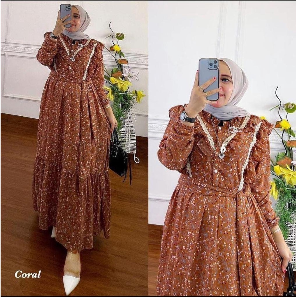 VINTAGE DRESS OVERSIZE BABYDOLL PREMIUM MIX RENDA GAMIS MUSLIMAH