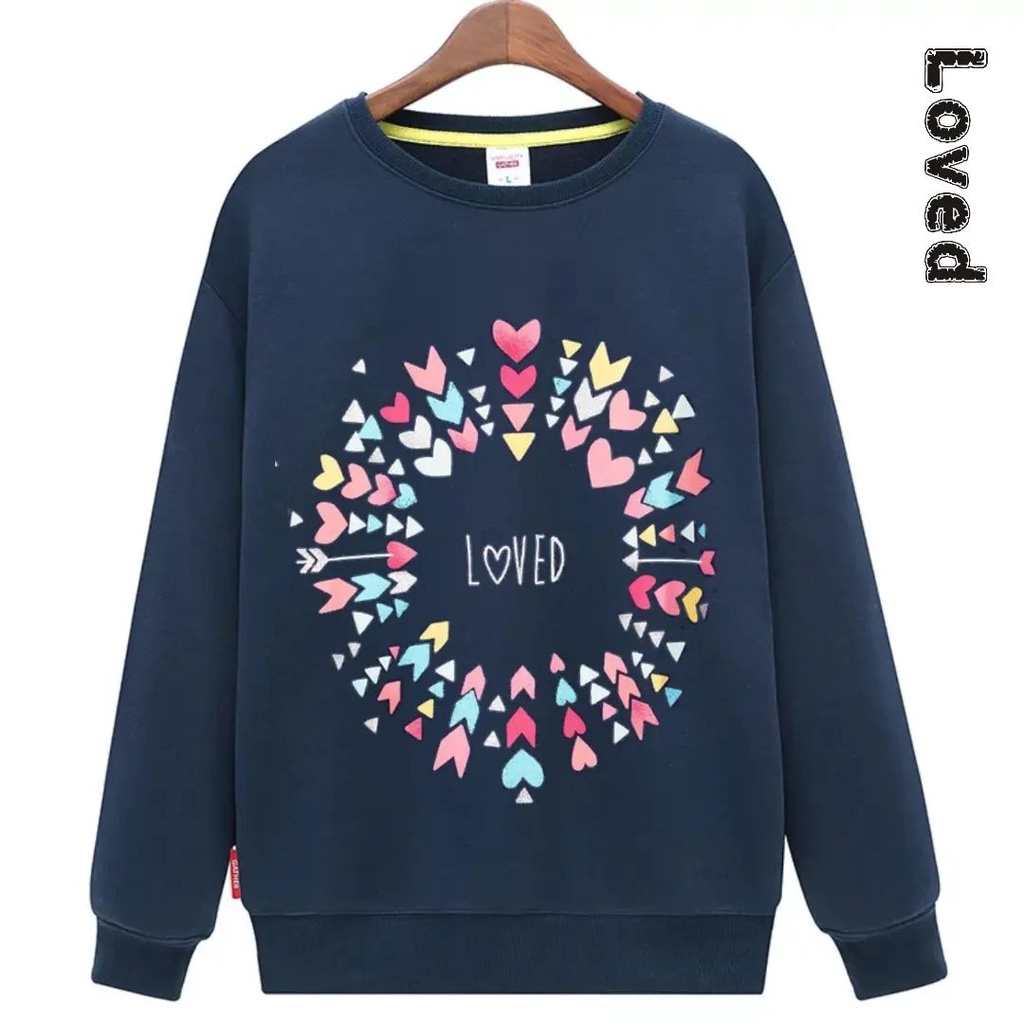 ALESHA [BISA COD] Switer Sweter Sweater Thrift Crewneck Wanita Murah [LOVED]