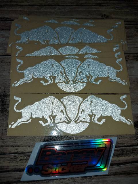 STICKER LOGO RED BULL CUTTING