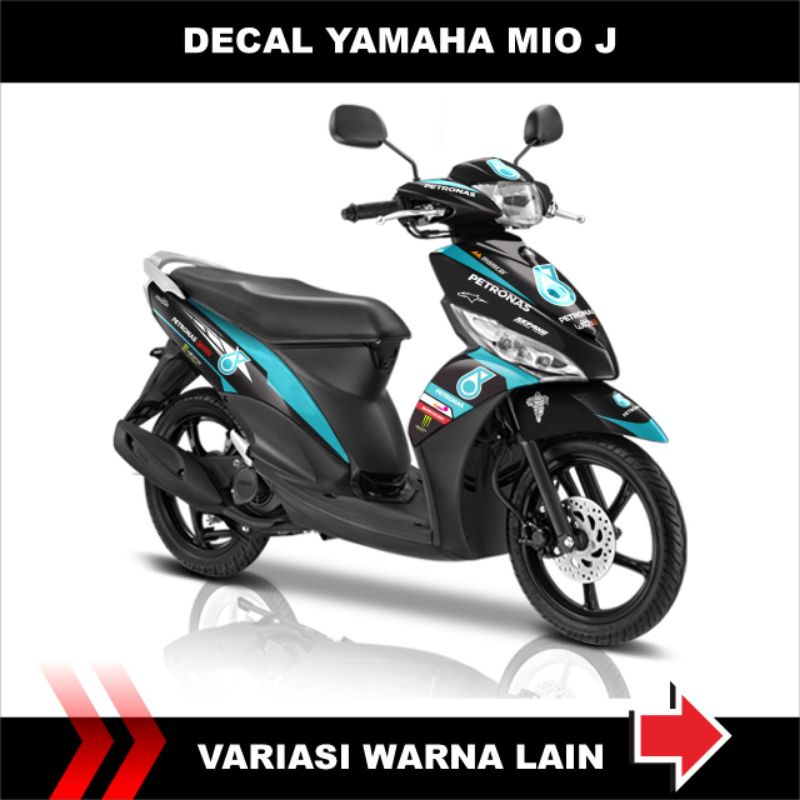 DECAL FULL BODY YAMAHA MIO J / STIKER DECAL YAMAHA MIO J DESAIN PETRONAS
