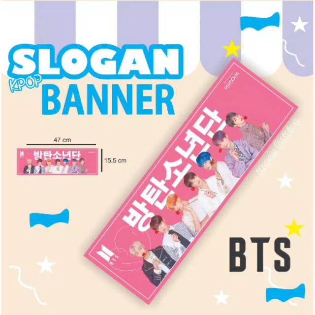 SLOGAN BANNER KPOP MURAH