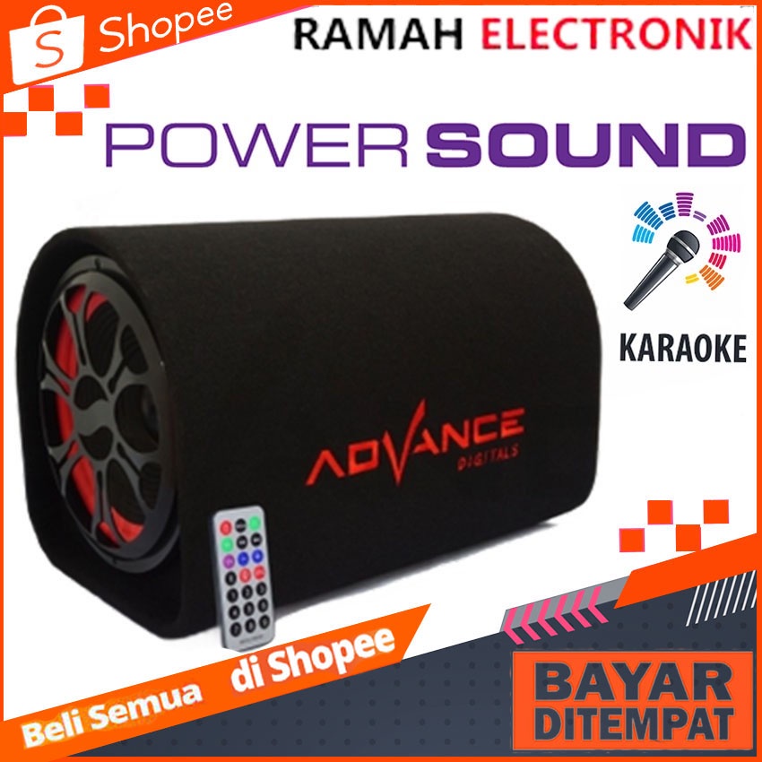 Advance T104  10 inch Speaker Tabung Subwoofer Speaker Bluetooth AC DC Karaoke