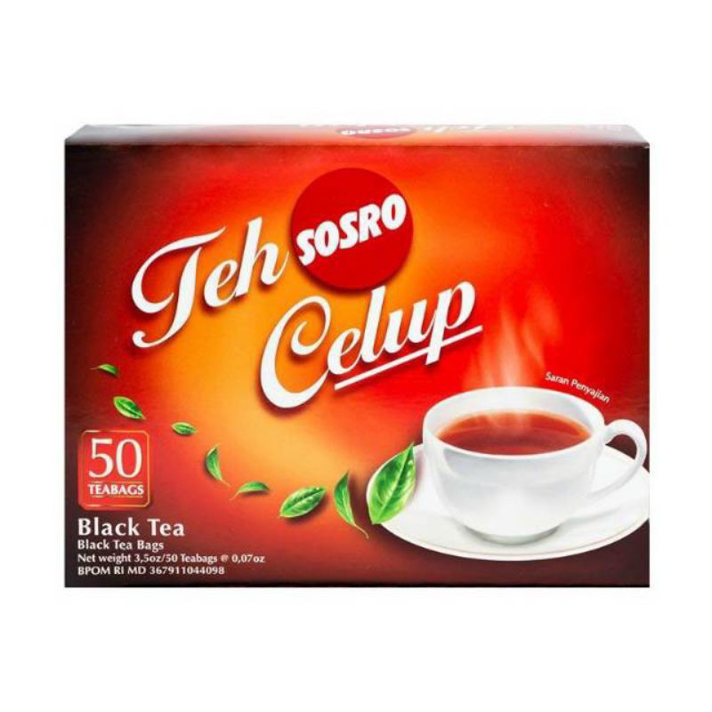 

TEH SOSRO CELUP ISI 50 KANTONG TEH HITAM