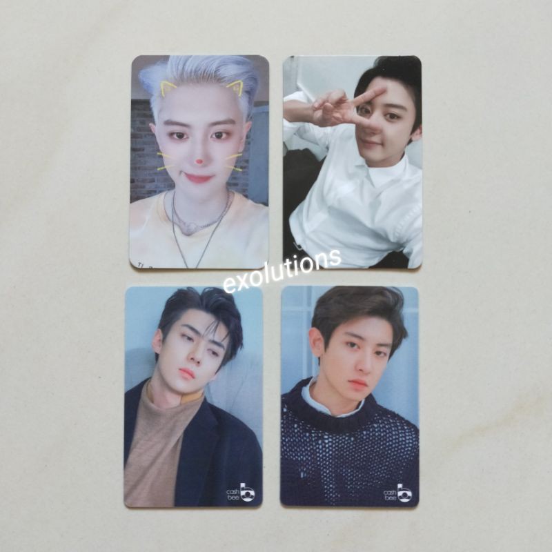 EXO SC CHANYEOL SEHUN PHOTOCARD PC [BACA DESC] WHAT A LIFE KIHNO VIVACE CASHBEE UNIVERSE WAL TEMPO