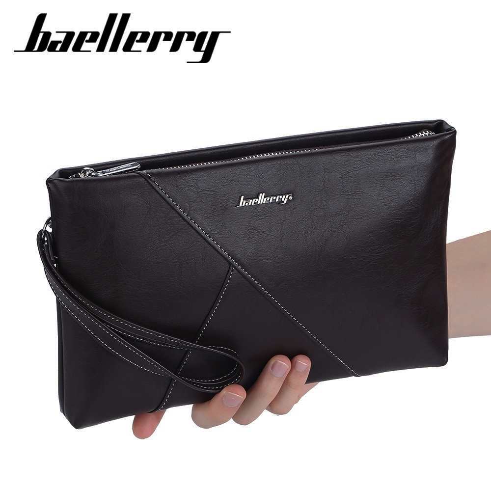 CLUTCH BAG TAS TANGAN PRIA WANITA HANDBAG POUCH KULIT HITAM IMPORT BAELLERRY ORIGINAL BAHOBA WA564B5 MURAH COWOK KEREN PREMIUM BRANDED BATAM DISTRO KEKINIAN REMAJA FASHION BATAM