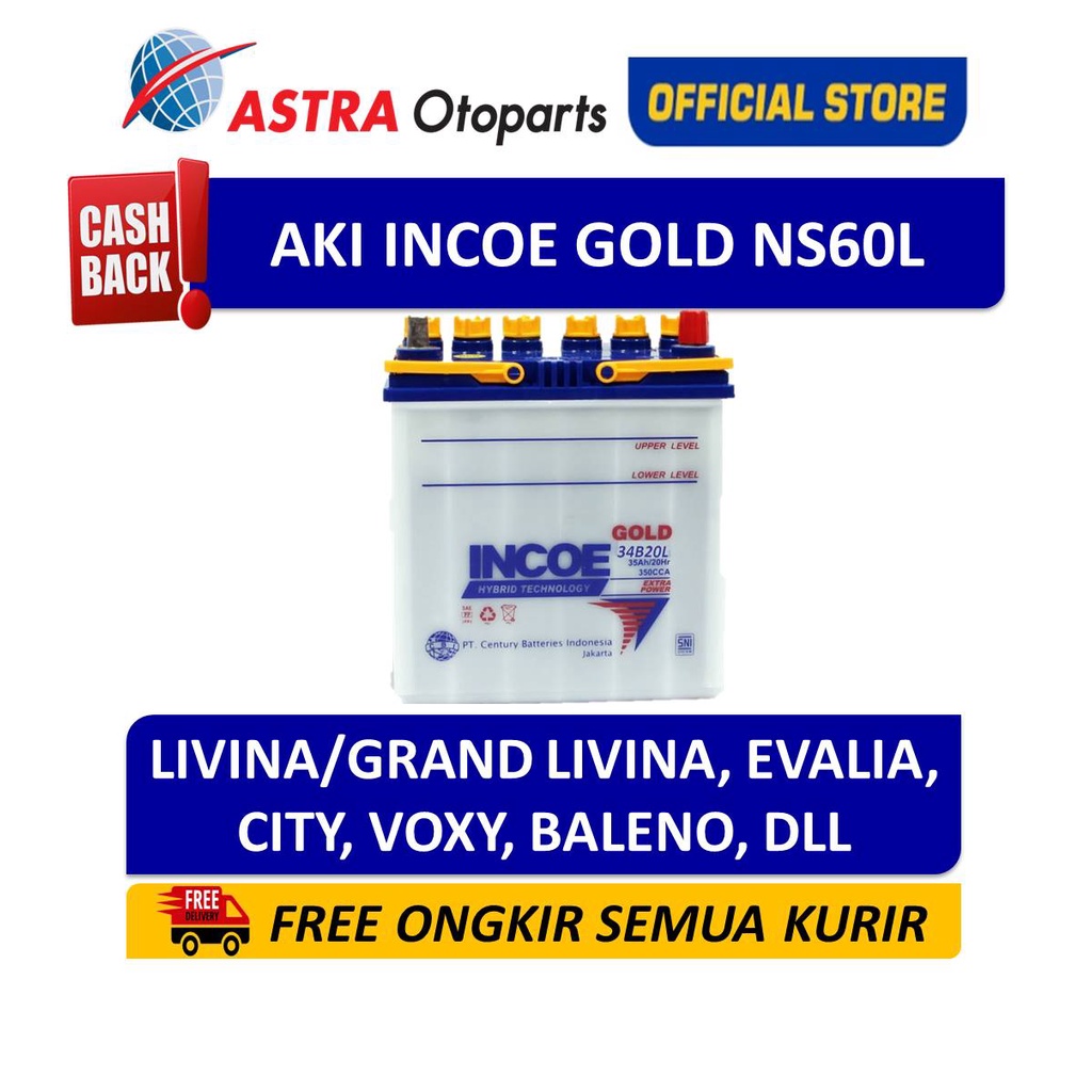Aki Mobil Incoe Gold NS60L INGO-NS60L Livina Grand Livina City dll