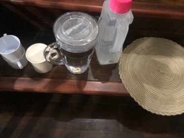 Onyx Set Teko Air Eskan / Pithcer Set (1 Pithcer 1.8 L & 4 Gelas 300 Ml)