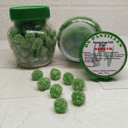 

permen SIRSAK 1 toples sirsat DS PASTILLES termurah ratu