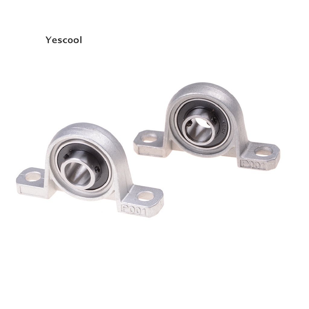 Yescool 2Pcs 12mm Diameter Bore Ball Bearing Pillow Block Mounted Support KP001 .