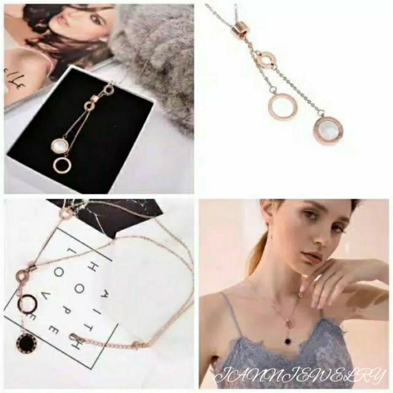 Kalung Titanium Asli Korea Simple Anti Karat dan Alergi KT-47