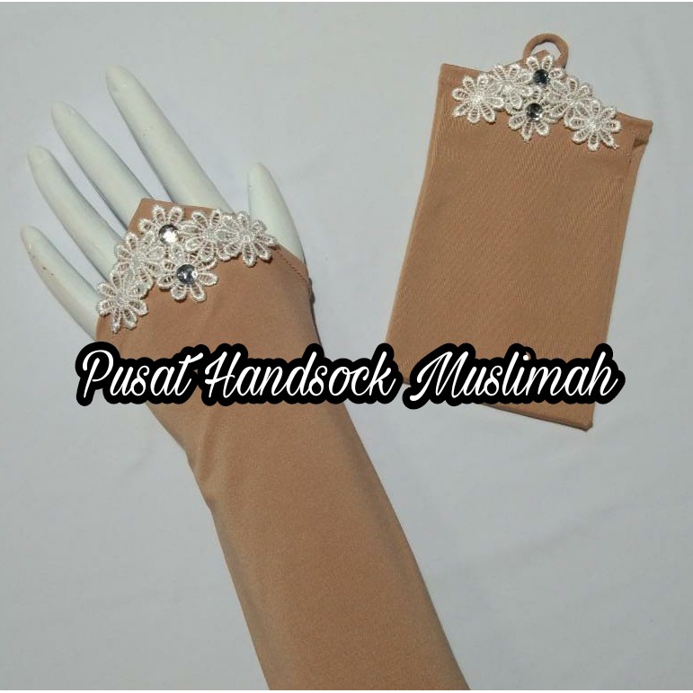 Handsock Renda Ring Flower Full / Handsock Cincin Flower Full / Handsock Muslim / Handsock Murah