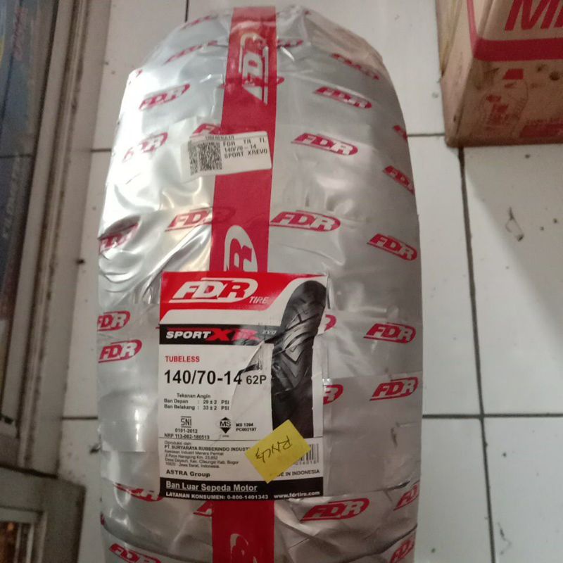 FDR 140/70-14 SPORT XR BAN LUAR FDR TUBELESS RING 14 MOTOR MATIC SPORTXR 140 70 1407014 TL