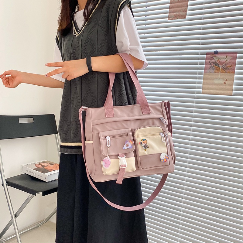 WYK127 Tas Bahu Selempang Sekolah Simple Messenger Impor TKM