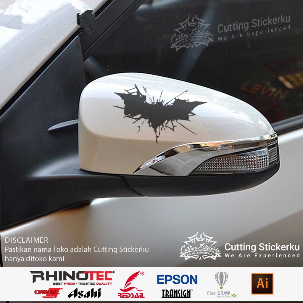 Cutting Stiker Batman Racing Variasi Motor Mobil Sticker Timbul Keren Nyala Dasbor Spakbor Visor Body Kaca Helm Hologram Reflective Tahan Air Bodi Samping Scoopy Vario Beat NMAX PCX Vespa Aesthetic Pickup Anime Windshield Kustom Spion Modif