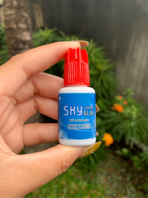 SKY GLUE S+ ORIGINAL KOREA SKY TUTUP  MERAH ( RED CAP ) LEM EYELASH EXTENSION