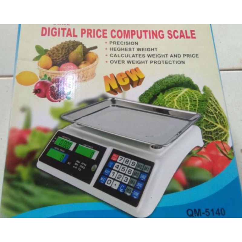 timbangan buah digital 40KG, Timbangan buah, sayur, daging, fleco f-121