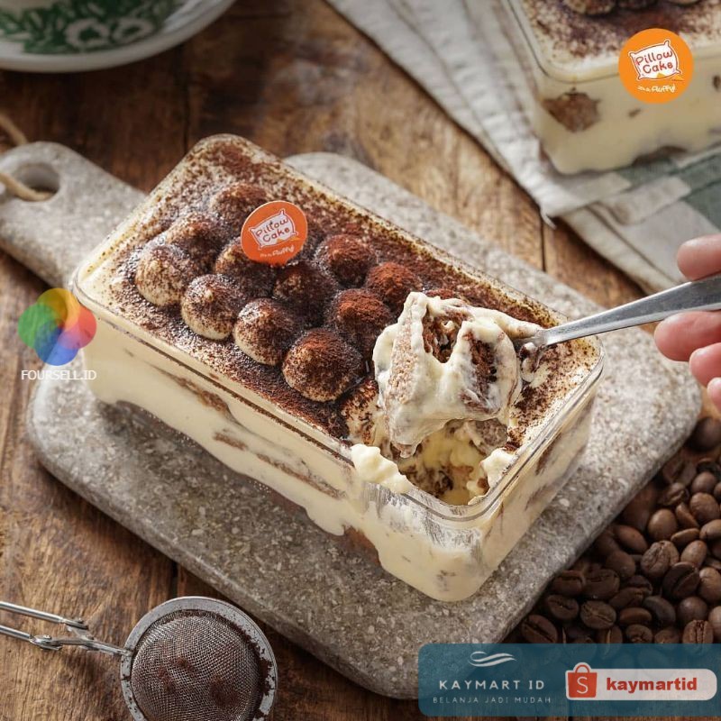 

Pillow Cake - Tiramisu Cake Dessert Box Bolu Lumer By Pillowcake Oleh Oleh Bandung