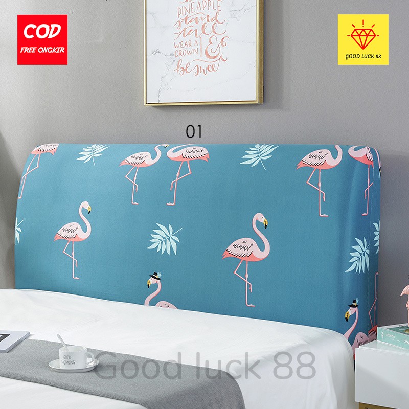 Sarung Sandaran Tempat Tidur Headboard Springbed Ukuran 120 x200 dan 200x200