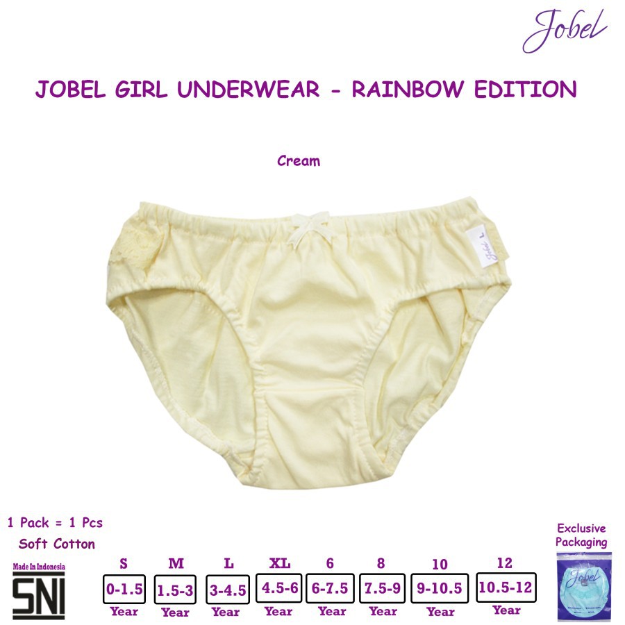 Jobel 1pc Girl Underwear Rainbow Edition