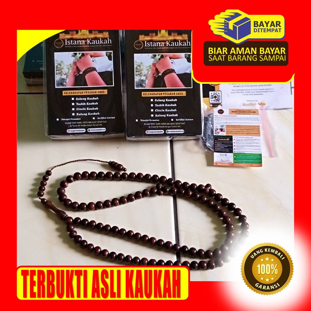 KHAS MEKKAH, TASBIH KOKKA 99 BUTIR Kaukah Mesir Asli