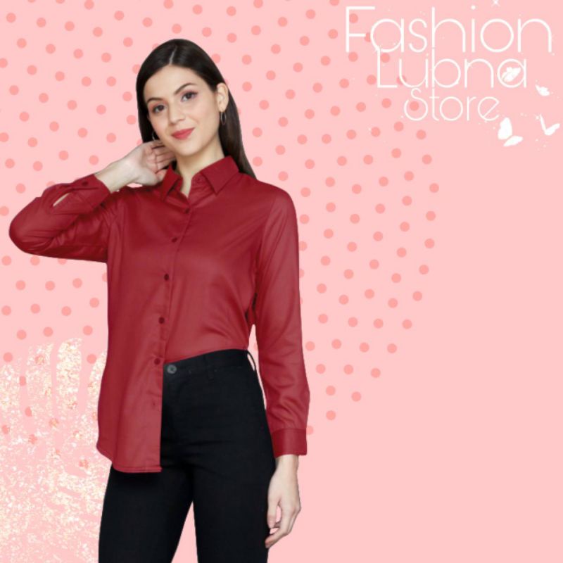 KEMEJA BAJU PAKAIAN BUSANA KERJA WANITA CEWE TREND KEKINIAN 2021