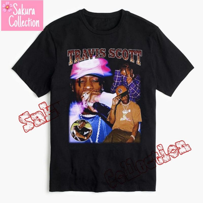 Kaos Baju TRAVIS SCOTT / t shirt band rap tee Jordan / vintage by h&amp;m oversize lokal / hitam pria kaus wanita TERLARIS best seller murah termurah 1