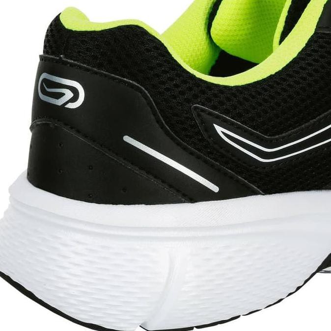 Kalenji Sepatu Lari Pria Run Cushion Men Running Shoes - Black Yellow - Hitam, 38 - Ori 100%