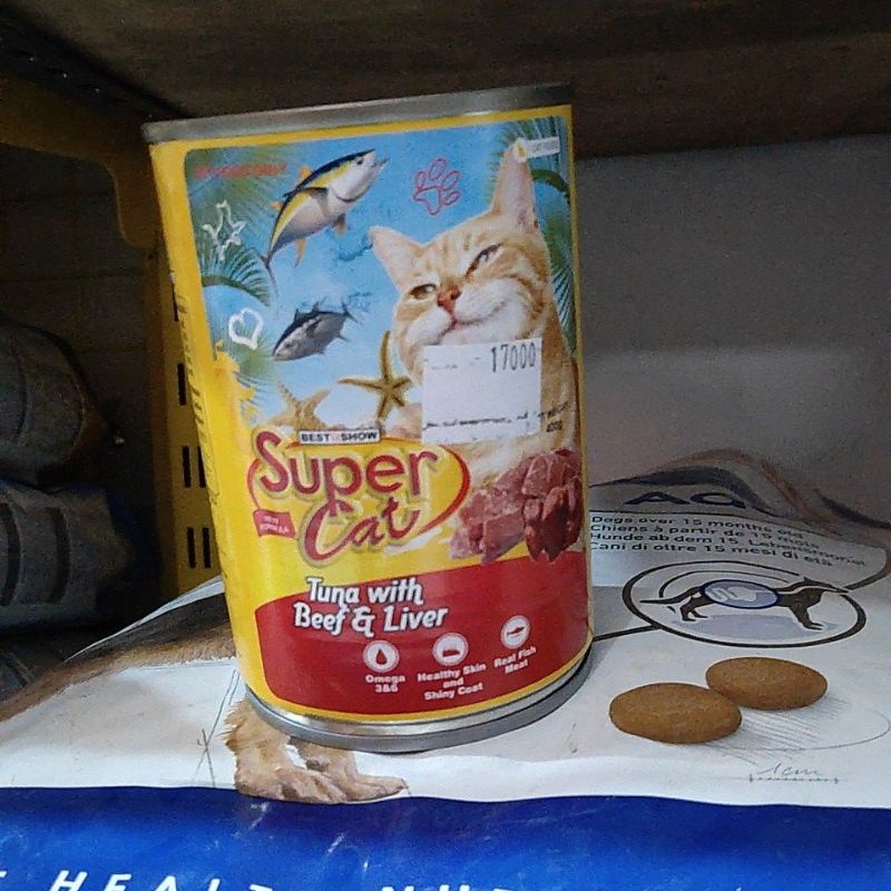 Super Cat Kaleng (Tuna,beef,liver)