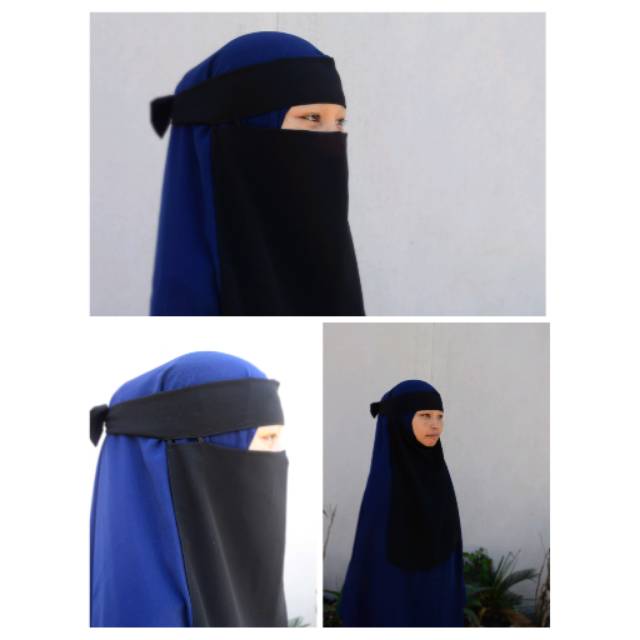 (PRODUK DISKON) niqab bandana eat ceruty baby doll - Almumtaza Muslimah