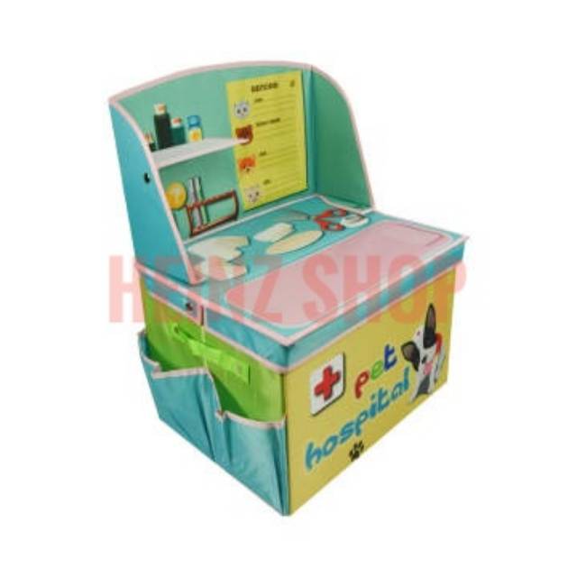 Krishome Kotak Penyimpanan Storage Ottoman Kids Veterinary Pet Hospital