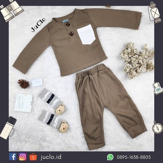 Baju Setelan  Anak Polos Abu  abu  Murah Shopee Indonesia