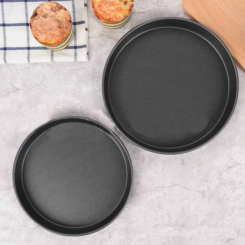 8/9/10 inch Non-Stick Hard Coating Microwave Crispers Commercial Grade Tray Round Cake Baking Pans Kitchenware