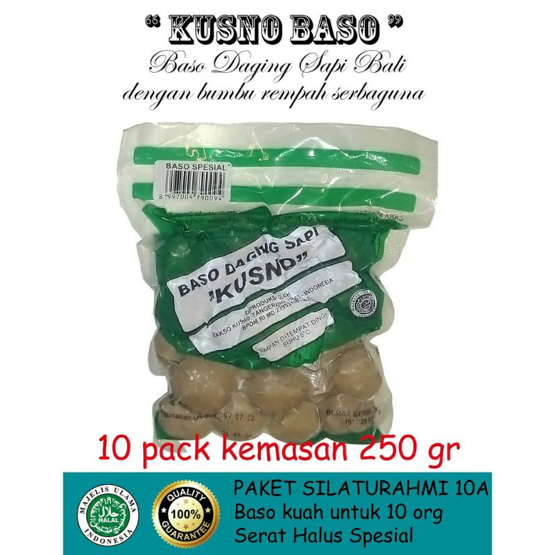 Jual Kusno Baso Special Paket Silaturahmi 250gr X 10pcs Shopee Indonesia