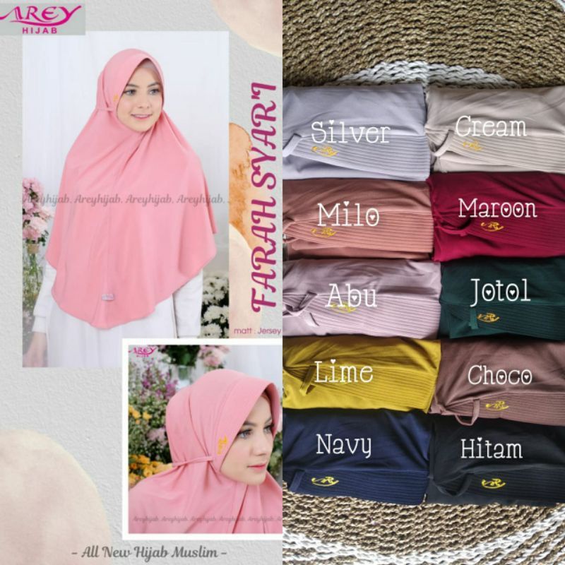 Bergo Farah Syar'i by Arey Hijab