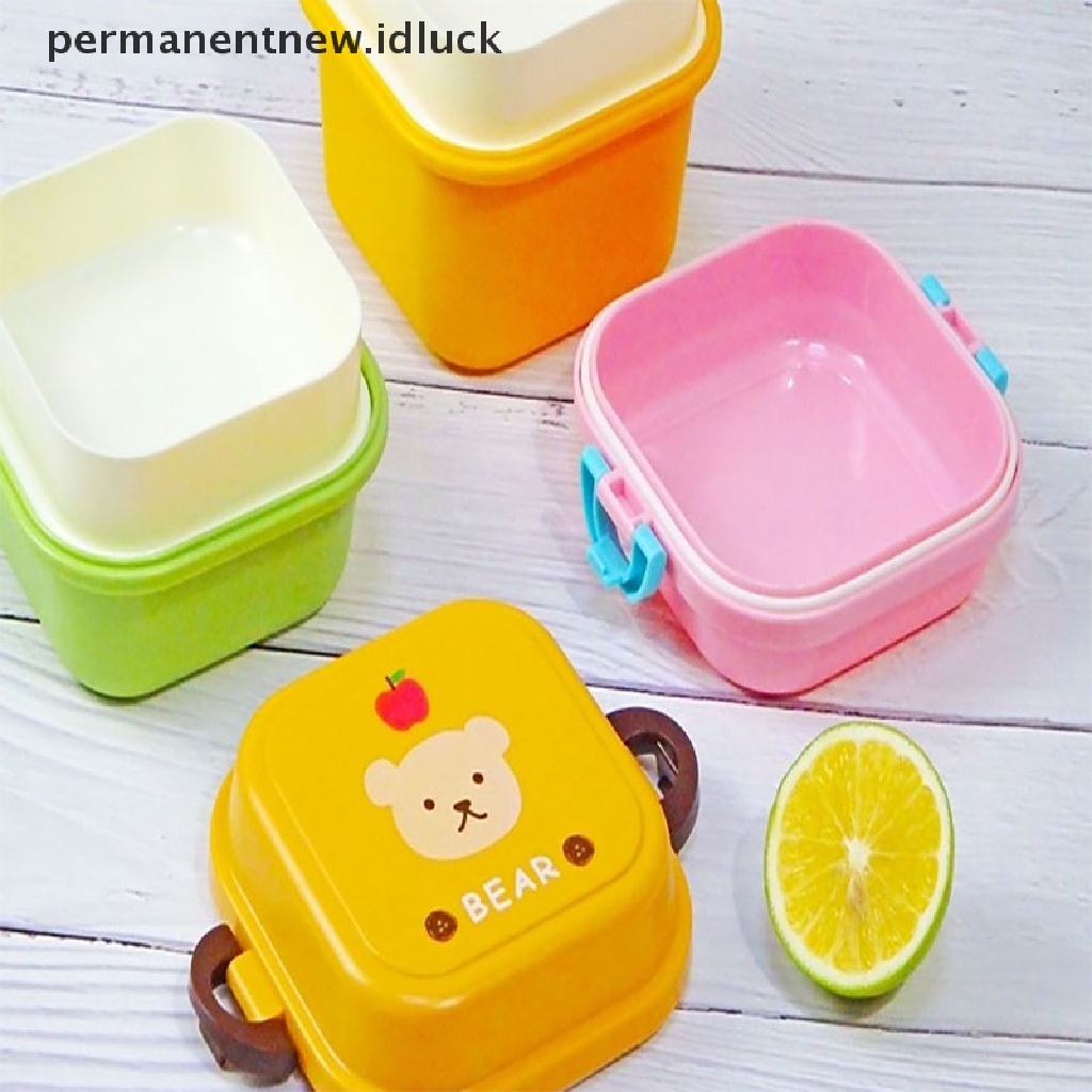 Kotak Makan Siang Bento Bahan Plastik Motif Kartun Untuk Microwave Oven