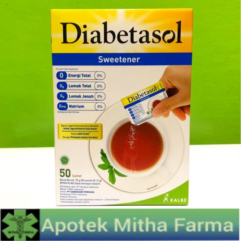 

DIABETASOL SWEETENER 50 SACHET