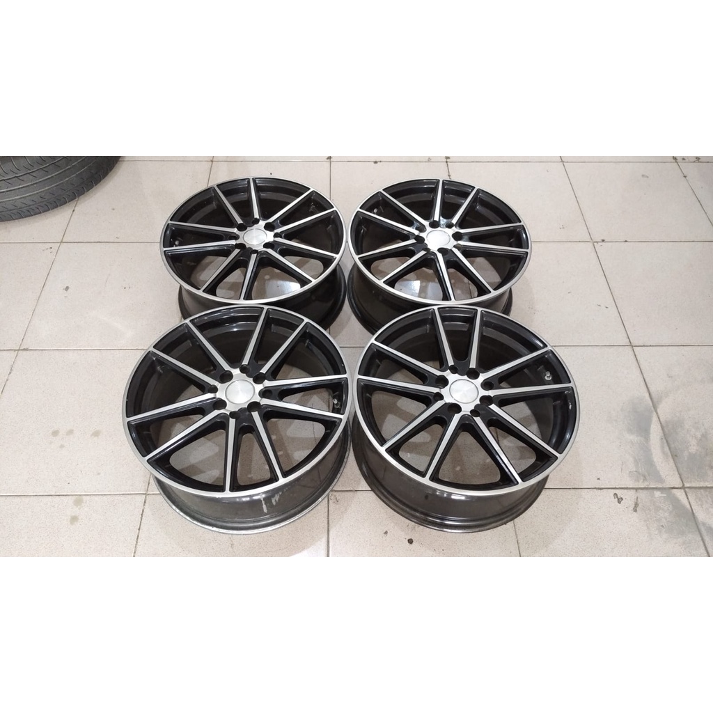Velg Mobil Bekas Racing HSR Jari Jari R17 Lebar 7 Hole 4X100 4X114,3 ET45 Untuk Mobil Jazz Brio Livi