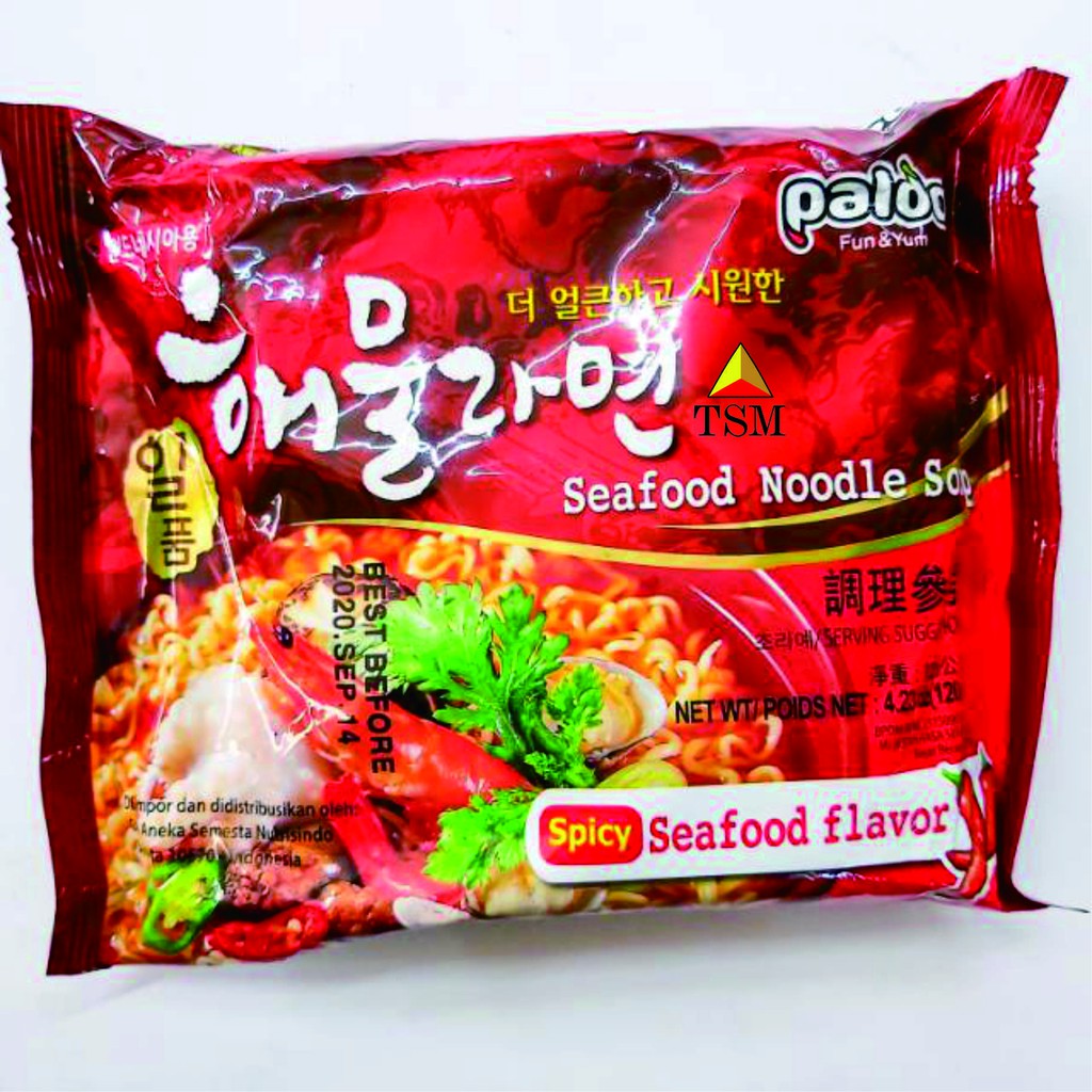

MIE KOREA - MIE INSTANT - PALDO SPICY SEAFOOD SOUP NOODLE