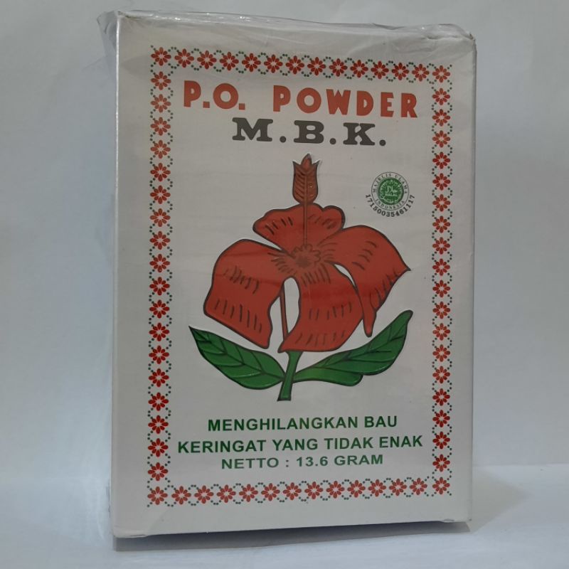 Bedak MBK PO POWDER 13,6 gr /1 Saset / menghilangkan bau keringat