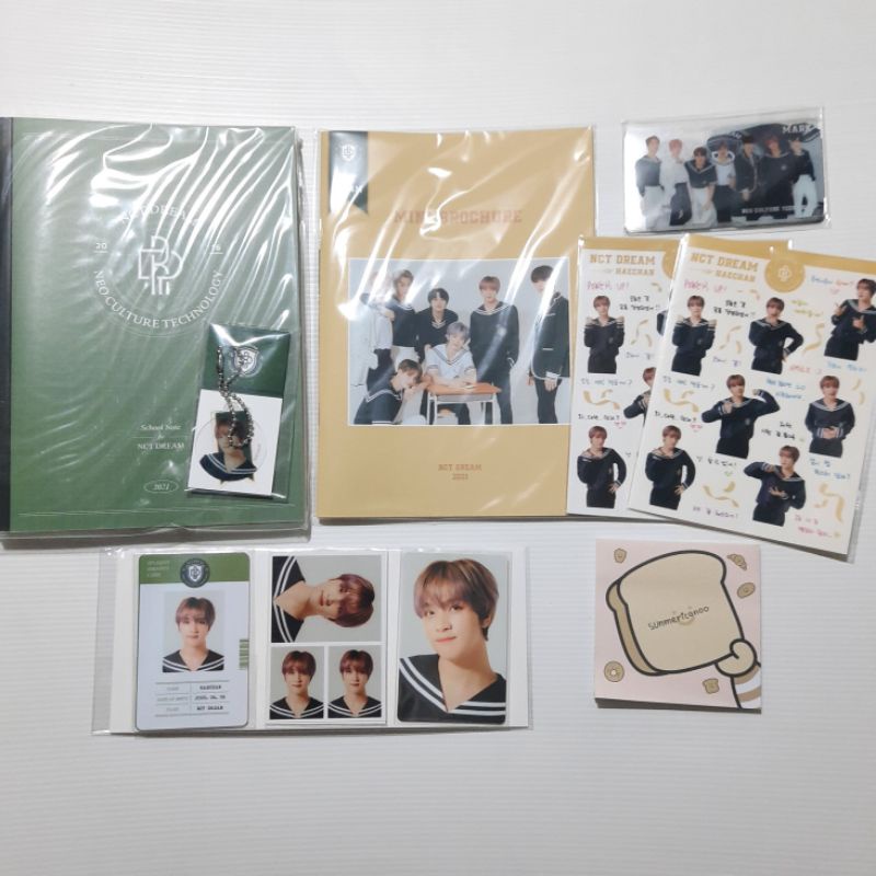 [SET] Official Package NCT Dream Haechan Back To School Kit 2021 B2S B2SK Photocard ID Card Pas Phot
