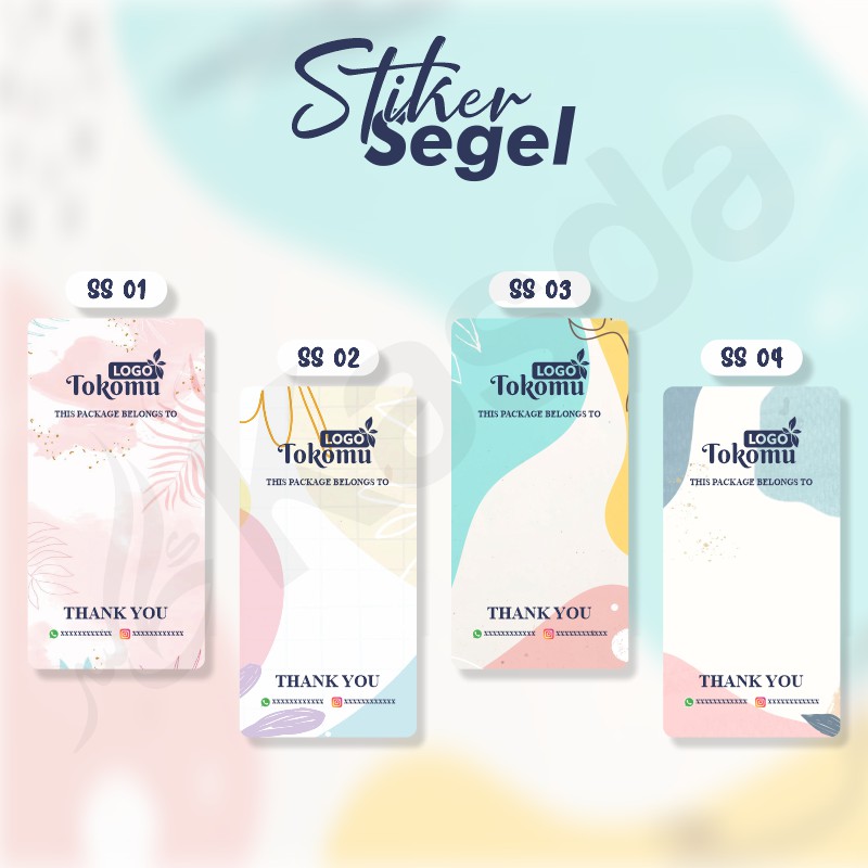 

STIKER SEGEL KEMASAN / STIKER SEGEL PACKAGING / STIKER KEMASAN / STIKER AESTETIC