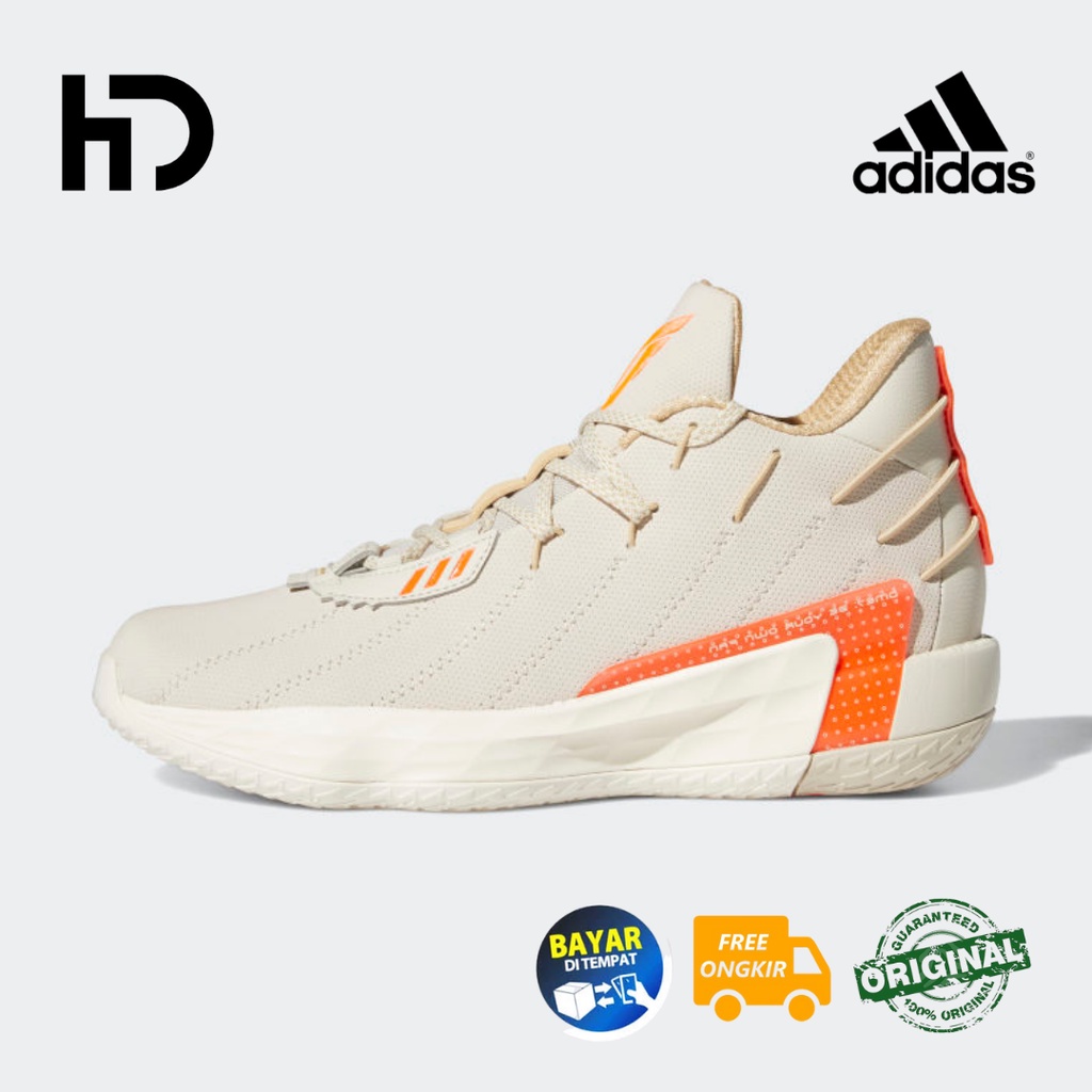 Sepatu Basket Adidas Dame 7 GCA 'Bliss Cream' Original FZ1095