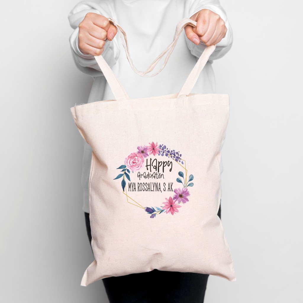 

Totebag custom "HADIAH" tinta sublim cetak 1PCS BISA!!