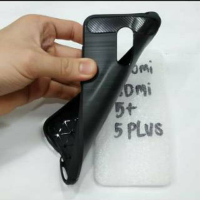 XIAOMI REDMI 5 PLUS / REIDMI 5+ , REDMI 9 softcase silikon karet hitam mantul