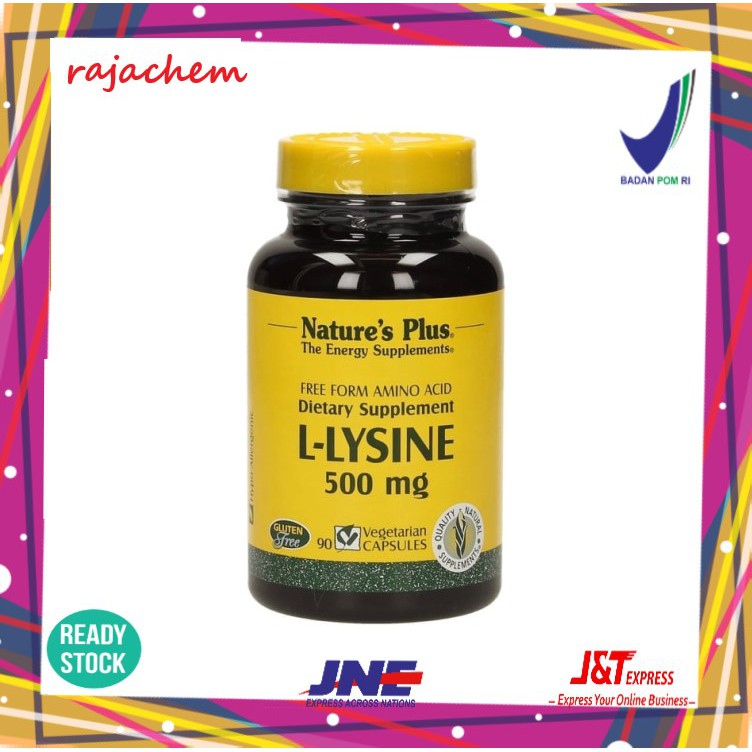 Nature's Plus L Lysine 500mg 90 Vcapsules BPOM