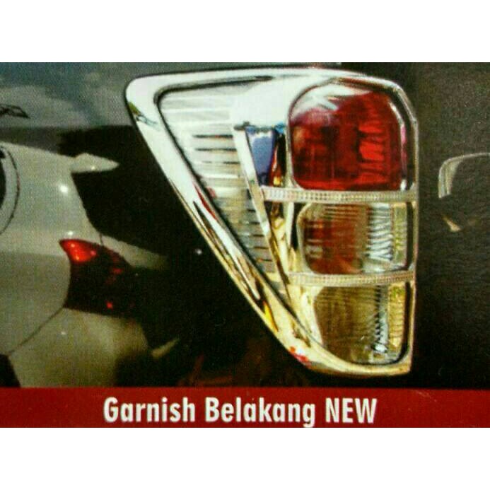 garnish/list chrome lampu stop belakang rush/terios new Aksesoris Mobil